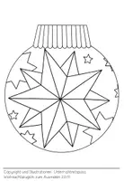 Vorschau - Mal- und Bastelvorlagen - Weihnachtskugeln zum Ausmalen (10 Malvorlagen) - Seite 2