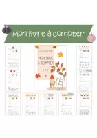 Aperçu - Feuilles d'exercices - Mon livre à compter jusqu'à 9 AUTOMNE - Page de couverture
