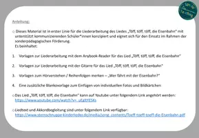 Vorschau - Fördermaterial/Inklusion - Liederarbeitung: Töff, töff, töff, die Eisenbahn - Seite 2
