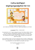 Vorschau - Stationenlernen - Doppelpack "Brettspiel + Spiel- & Rätselmatte Ergänzen ZR 100" | Mathematik Klasse 2 | Mathe Spiele Klasse 2 | Rechnen bis 100 - Seite 2