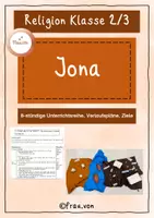 Vorschau - Stundenentwürfe - Jona - eine Unterrichtsreihe ganz ohne Arbeitsblätter Klasse 2/3 - Deckblatt