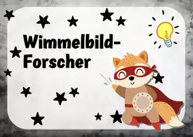 Vorschau - Arbeitsblätter - Wimmelbilder Buchstabeneinführung Buchstaben-Helden - Seite 1
