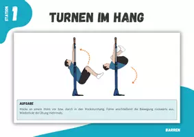 Vorschau - Stationenlernen - Turnen ⎮ Barren - Turnen im Hang (17 Stationskarten für deinen Sportunterricht) - Seite 3