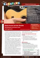Vorschau - Stundenentwürfe - Notenlernen mit der Ukulele - Gratismaterial zum Reinschnuppern - Deckblatt