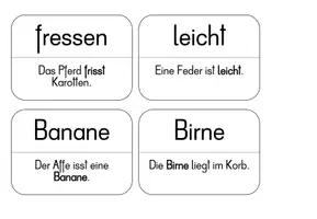 Vorschau - Bildkarten - Lernwörterkarten mit Sätzen Flex und Flora 2 - Seite 3
