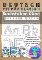 Vorschau - Arbeitsblätter - Buchstaben mit Kreisen - Schreiblehrgang Schulanfang - Deckblatt