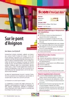 Aperçu - Préparation de séance / Séance complète - Sur le pont d' Avignon - Accompagnement avec boomwhackers - Page de couverture
