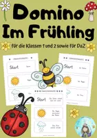 Vorschau - Spiele - Domino Im Frühling (Klassen 1 und 2 sowie DaZ) - Deckblatt