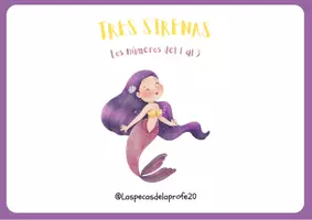 Vista previa - Unidades / Secuencias / Situaciones de Aprendizaje - TRES SIRENAS: LOS NÚMEROS DEL 1 AL 3 - página 1