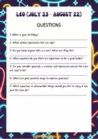 Vista previa - Hojas de trabajo - Is your horoscope Leo? - página 3
