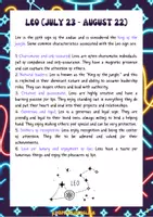 Aperçu - Feuilles d'exercices - Τon horoscope est-il Lion? Anglais. - Page 2