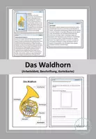 Vorschau - Arbeitsblätter - Das Horn (Waldhorn) - Deckblatt