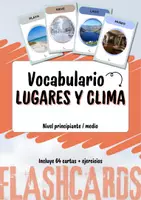 anteprima - Esercizi - Lingua spagnola - Lugares y clima - Pagina di copertina