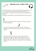 Vorschau - Arbeitsblätter - Musik beim Lernen - so geht´s richtig - Seite 1
