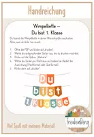 Vorschau - Präsentationen/Tafelbilder - Wimpelkette Einschulung - Du bist 1. Klasse! - Seite 1