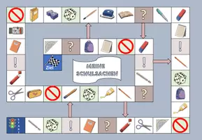 Vorschau - Mal- und Bastelvorlagen - Materialpaket Brettspiel / Spielplan inklusive Vorlage (ständig wachsend) - Seite 1