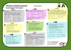 Vorschau - Arbeitsblätter - Materialpaket Quadratische Gleichungen und Funktionen - Welcher Schlüssel passt? - Seite 1