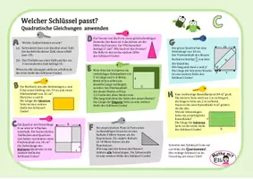 Vorschau - Arbeitsblätter - Materialpaket Quadratische Gleichungen und Funktionen - Welcher Schlüssel passt? - Seite 3