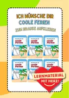 Vorschau - Anderer Materialtyp - Feriengruß ahoi Brause, Ich wünsche dir coole Ferien, Sommerferien Feriengruss - Deckblatt