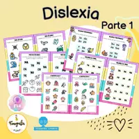 Vista previa - Hojas de trabajo - DISLEXIA (Primera Parte) - Portada