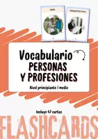 Vista previa - Refuerzo / NEE / Materiales de apoyo - Vocabulario en castellano: Profesiones - Portada
