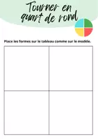 Aperçu - Feuilles d'exercices - Tourner en quart de rond - Page 1