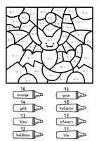 Vorschau - Arbeitsblätter - Rechenmalblatt Halloween - 4 Rechenmalblätter ZR 20 4-fach differenziert - Seite 3