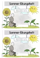 Vorschau - Arbeitsblätter - Sommer-Übungsheft: Mathe | Klasse 1/2 | Wiederholung | Sommerferien - Seite 1