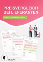 Vorschau - Arbeitsblätter - Preisvergleich bei Lieferanten - Deckblatt