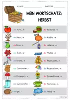 Vorschau - Spiele - Wortschatz Herbst Materialpaket für die Grundstufe DaF DaZ - Seite 3