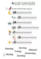 Vorschau - Unterrichtsreihen - Wochentage kennen lernen Perlenraupe Wochentransparenz - Seite 3