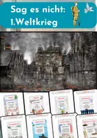 Vorschau - Mal- und Bastelvorlagen - Sag es nicht: 1. Weltkrieg Edition - Deckblatt