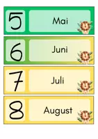 Vorschau - Poster - DAUERKALENDER: Wochentage, Monate, Tag, Jahr, Jahreszeiten - Seite 3