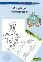 Vorschau - Mal- und Bastelvorlagen - Die Mompitze kennenlernen: Ausmalbilder III - Deckblatt