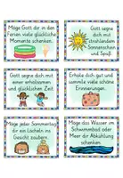 Vorschau - Mal- und Bastelvorlagen - Segenssprüche - Segen Religion Feriengruß Sommerferien - Seite 2
