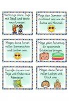 Vorschau - Mal- und Bastelvorlagen - Segenssprüche - Segen Religion Feriengruß Sommerferien - Seite 3