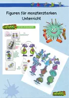 Vorschau - Mal- und Bastelvorlagen - Mompitzfiguren für monsterstarken Unterricht - Deckblatt