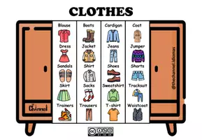 Aperçu - Affichage - CLOTHES – Flap Book (Colour and Black and White) - Page 1