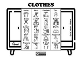 Aperçu - Affichage - CLOTHES – Flap Book (Colour and Black and White) - Page 2