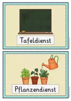 Vorschau - Fördermaterial/Inklusion - Klassendienste Grundschule: 36 Diensteschilder zum Ausdrucken & Laminieren - Seite 2