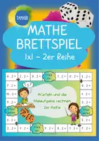 Vorschau - Spiele - Mathe Brettspiel: Kleines 1x1 "2er Reihe" | Malaufgaben Klasse 2 | 1x1 Spiele | Mathe Klasse 2 | Rechnen im ZR 100 | Einmaleins Spiel - Deckblatt