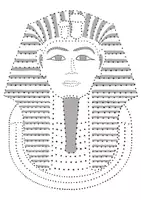 Vorschau - Arbeitsblätter - Prickelbild Pharao Tutanchamun - Seite 1