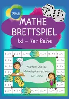 Vorschau - Spiele - Mathe Brettspiel: Kleines 1x1 "7er Reihe" | Malaufgaben Klasse 2 | 1x1 Spiele | Mathe Klasse 2 | Rechnen im ZR 100 | Einmaleins Spiel - Deckblatt