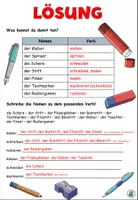 Vorschau - Arbeitsblätter - Nomen und Verben - Übung "Meine Schulsachen" - DaZ - Seite 3