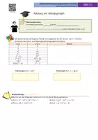 Vorschau - Unterrichtsreihen - Ableitungen & Ableitungsregeln - Deckblatt