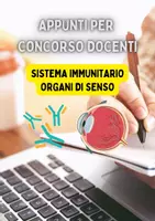 anteprima - Materiale di supporto/inclusione - Appunti sul Sistema Immunitario e Organi di Senso - Pagina di copertina