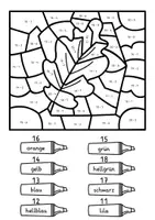 Vorschau - Arbeitsblätter - Rechenmalblatt Herbst - 4 Rechenmalblätter ZR 20 4-fach differenziert - Seite 3