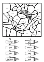 Vorschau - Arbeitsblätter - Rechenmalblatt Herbst - 4 Rechenmalblätter ZR 20 4-fach differenziert - Seite 2