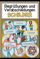 Vorschau - Poster - Begrüßung und Verabschiedung - Bildkarten / Poster - Deckblatt