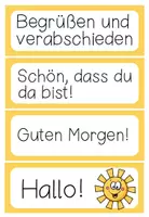 Vorschau - Poster - Begrüßung und Verabschiedung - Bildkarten / Poster - Seite 3
